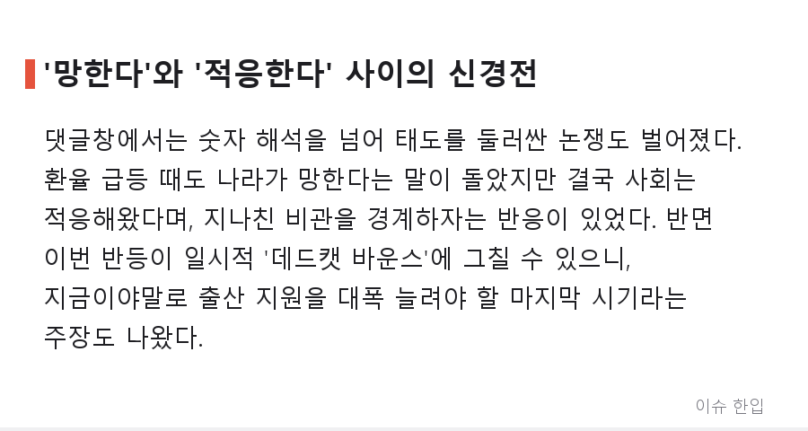 출산율 0.72로 '세계 꼴찌'였던 한국, 갑자기 분위기가 바뀐 이유 - 6/7